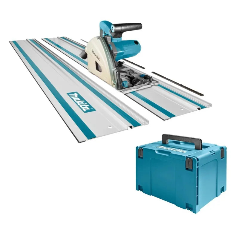 Makita SP6000J1X2 Invalzaag in Mbox incl. geleiderail (2st) in foudraal - 1300W - 165mm